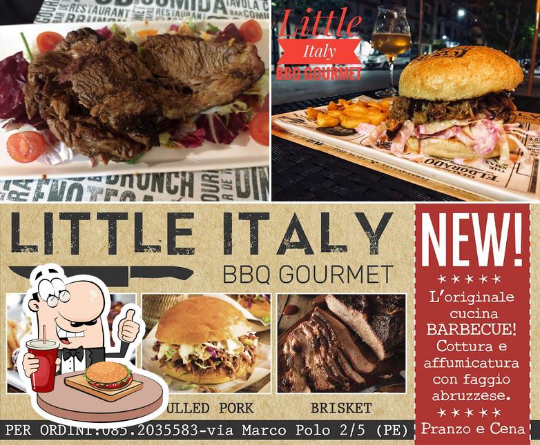 Probiert einen Burger bei Little Italy BBQ Gourmet