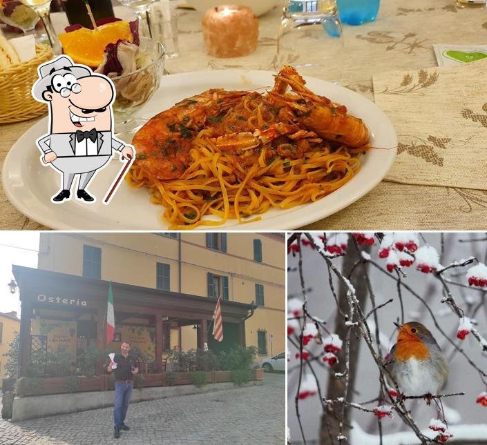 Among different things one can find exterior and food at Osteria di Fontana