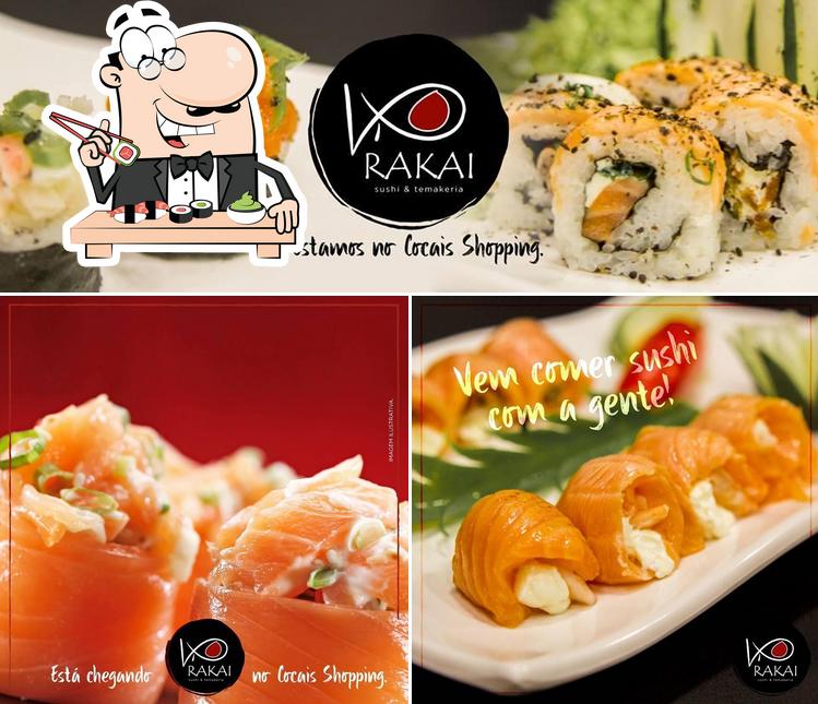 Experimente diferentes opções de sushi