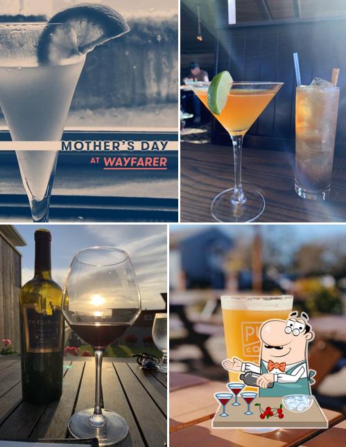 The Wayfarer Restaurant and Lounge serves alcohol