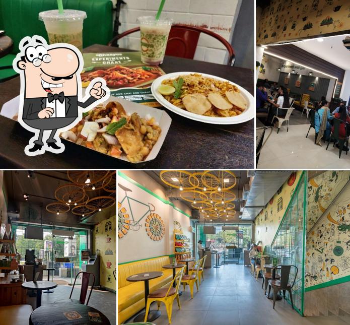 The interior of Chaayos Cafe Sector 50 Noida