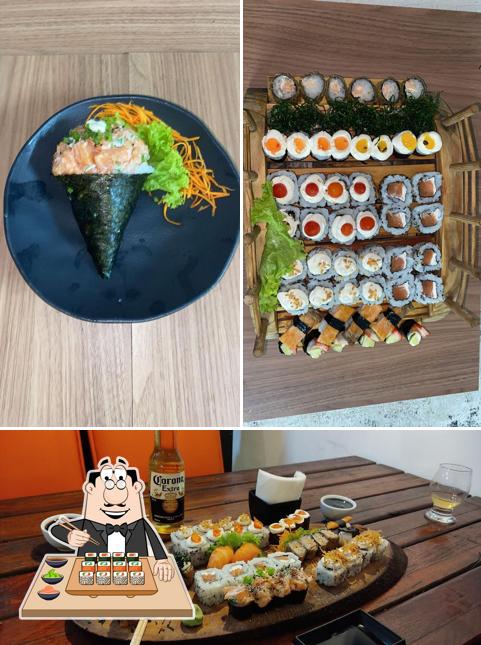 Peça diversas opções de sushi