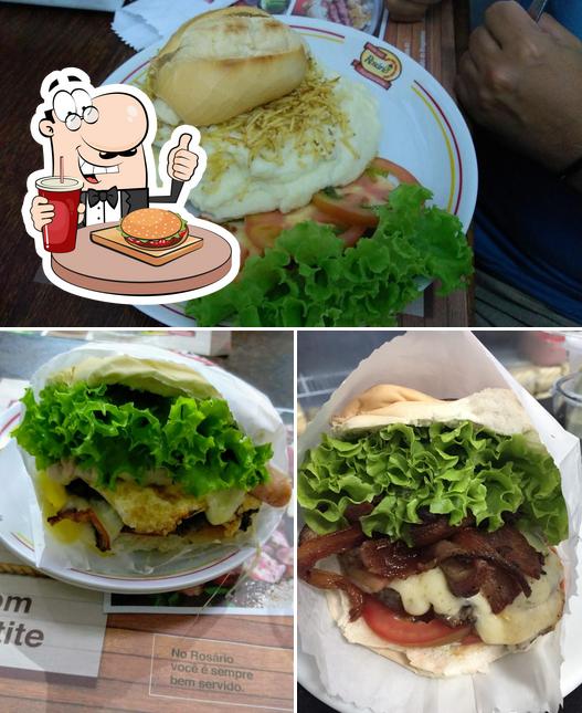 Peça um hambúrguer no Restaurante Rosário Estádio do Bragantino