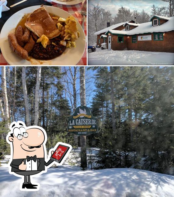 Parmi les diverses choses de la extérieur et la nourriture, une personne peut trouver sur Sugar Bush La Causerie