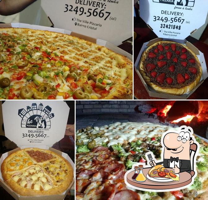 Peça diversos variedades de pizza