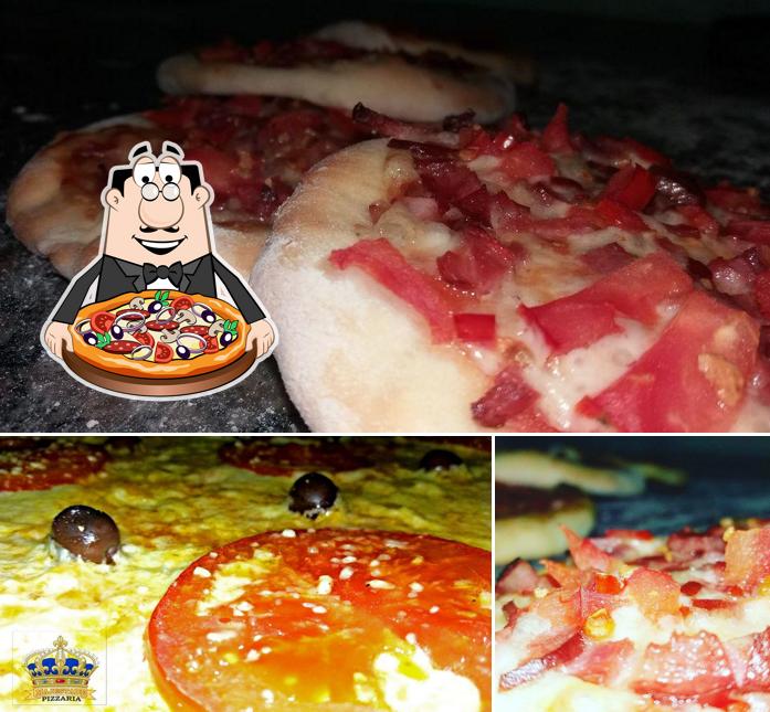 Peça diversos variedades de pizza