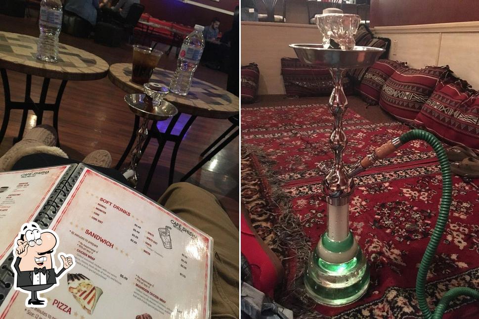 Посмотрите на внутренний интерьер "Shisha Cafe"