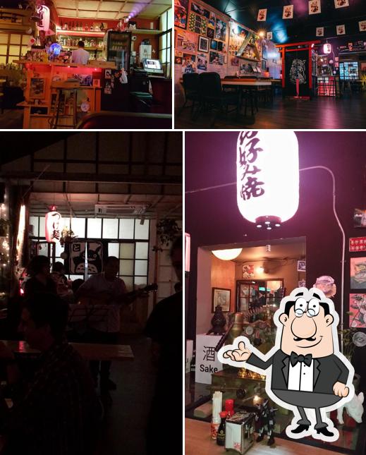 El interior de Tamagotchi ramen bar