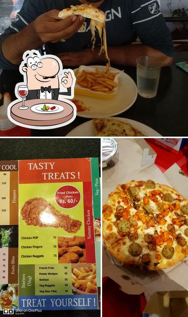 Food at Tasty Pizza Corner