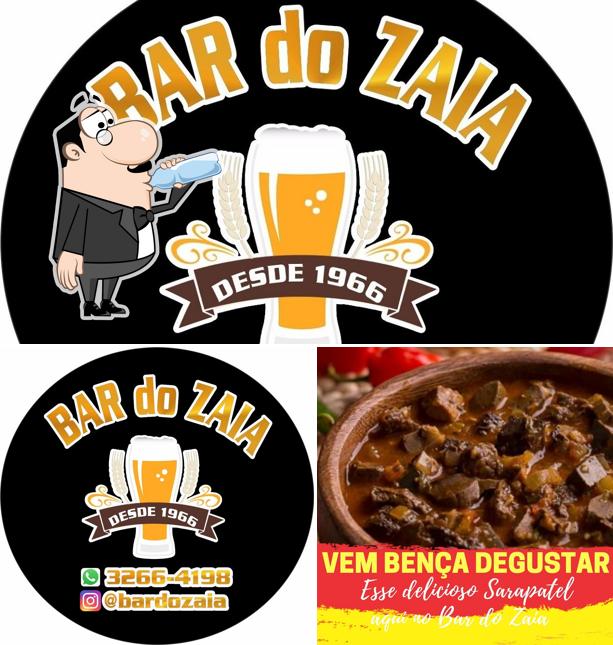 A foto da bebida e comida a Bar do zaia