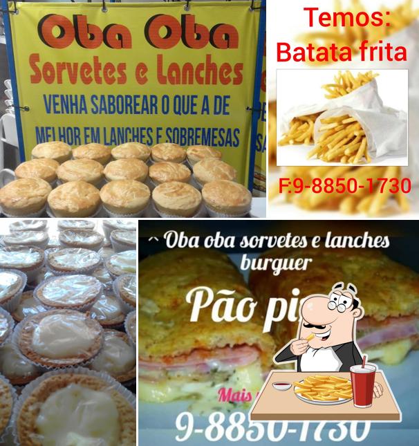 Batata frita em Oba oba sorvetes e lanches burgue LL variedades