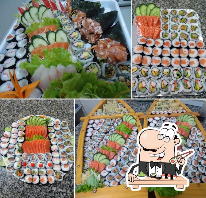 Escolha diversas opções de sushi