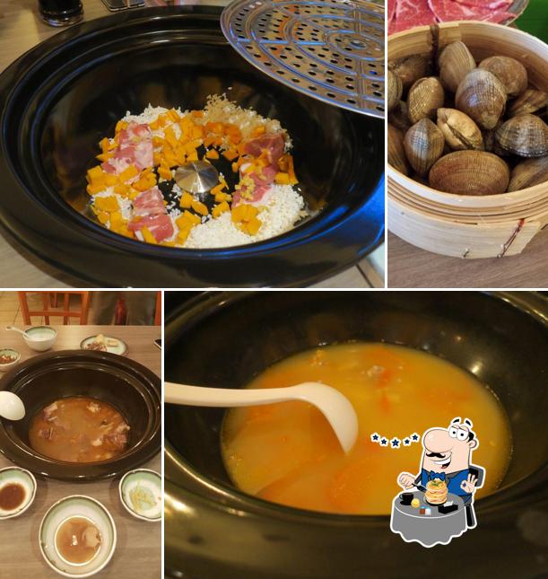 Nourriture à Lei Yue Mun Steam Hot Pot