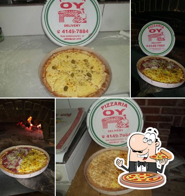 Consiga pizza no Oy Pizzaria