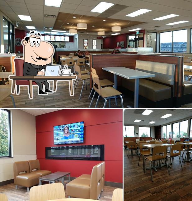 L'intérieur de Wendy's