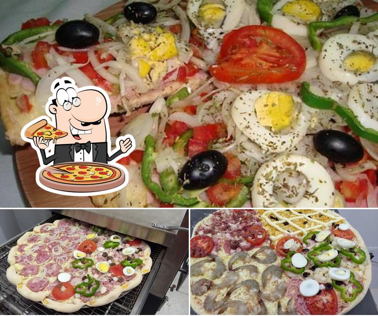 Peça diferentes tipos de pizza