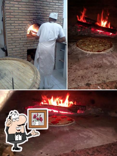 O interior do Herold's Delivery de Pizzas em Forno a Lenha