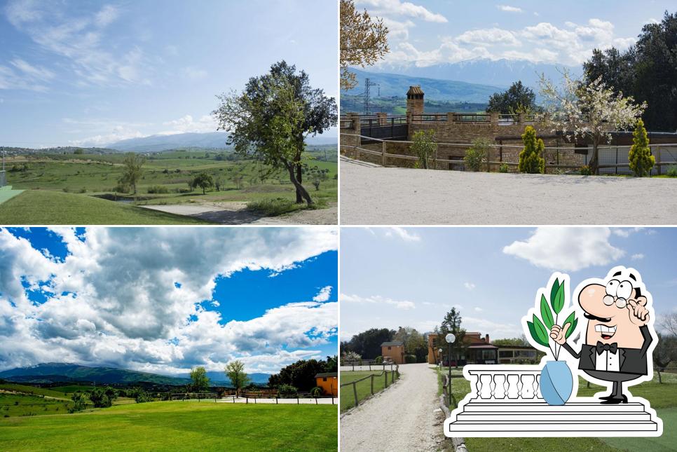 Наслаждайтесь пейзажем, который открывается из "Adriatico Golf Club Spa"