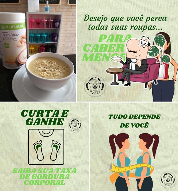 O interior do Espaço Herbalife Nutrition Prof Amanda