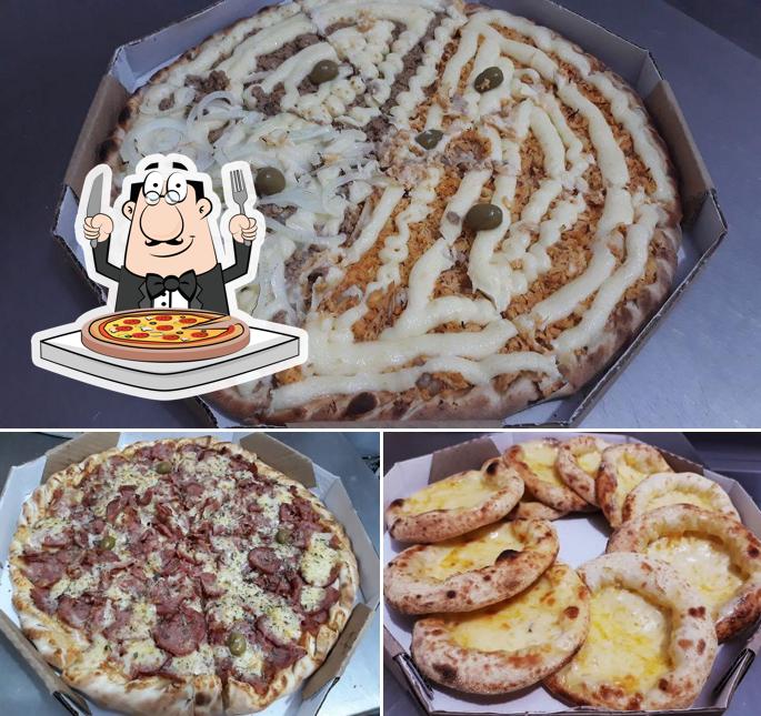 Consiga pizza no Graça Esfiharia e Pizzaria