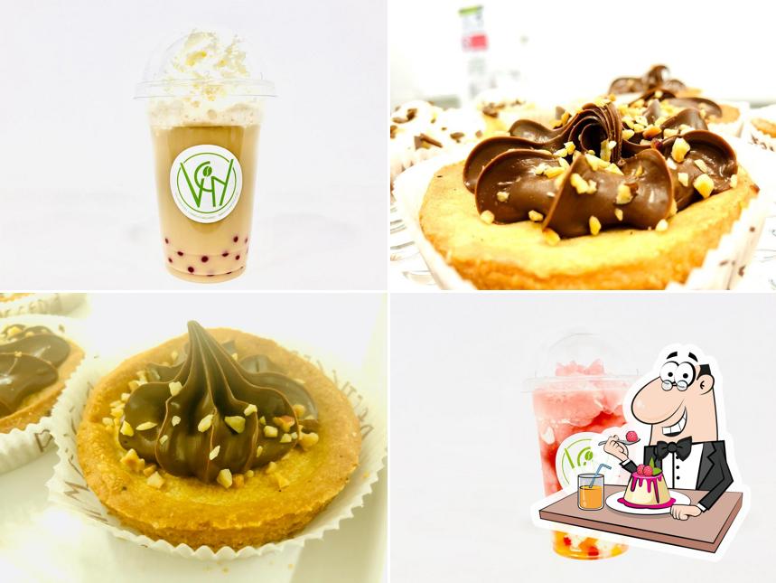 VICINOtea - Bubble Tea, Coffee & Food serve un'ampia varietà di dessert