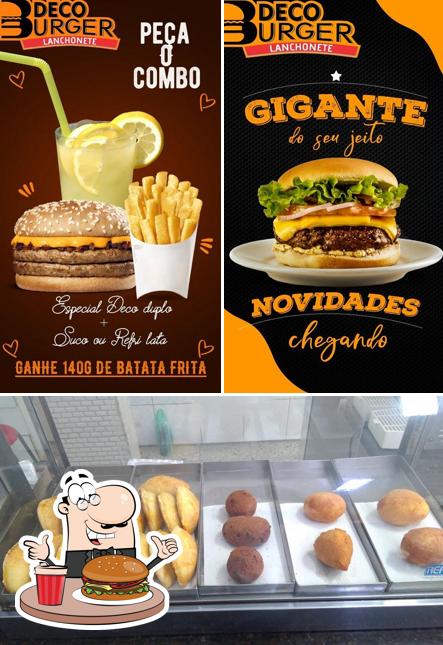 Experimente um hambúrguer no Deco Burger