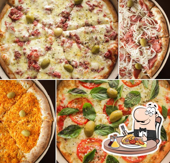 Peça diferentes tipos de pizza