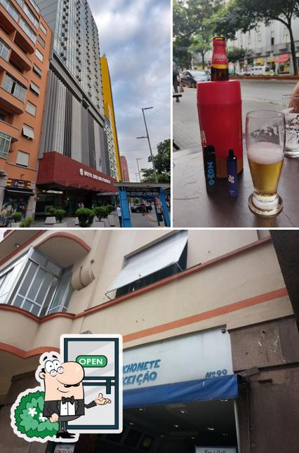 Esta é a imagem ilustrando exterior e cerveja no Lanchonete Conceição