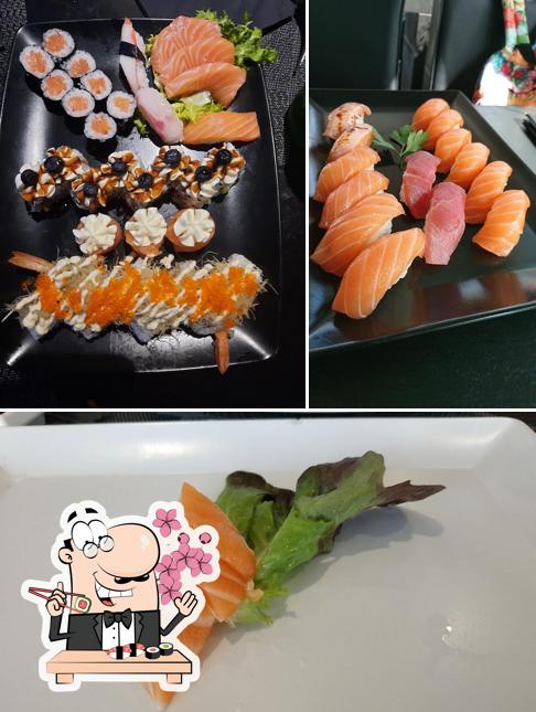 Scegli le diverse opzioni di sushi