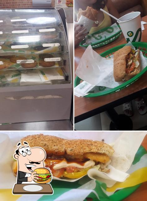 Consiga um hambúrguer no Subway