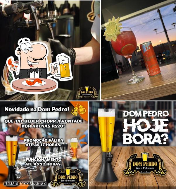 Dom Pedro Bar e Petiscaria fornece uma opção de cervejas