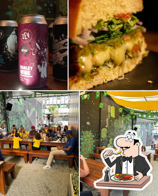 Entre diversos coisas, comida e interior podem ser encontrados no 522 Burger, Food & Fun