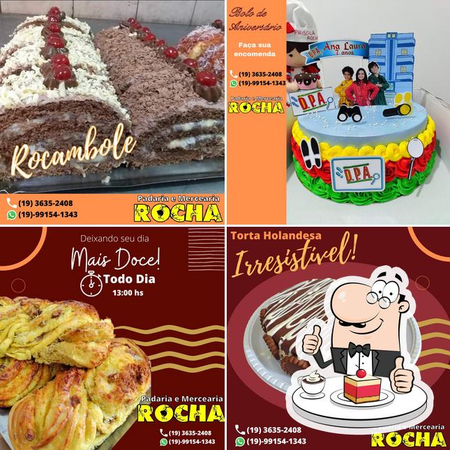 Padaria Rocha provê uma gama de pratos doces