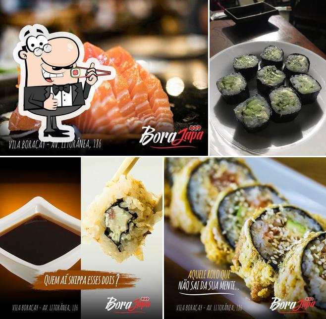 Prove diversas opções de sushi