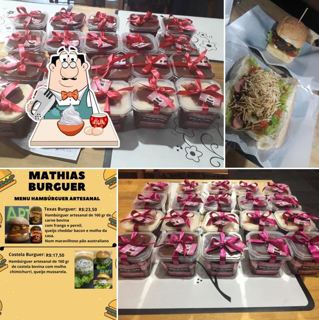 Mathias Burguer oferece uma escolha de pratos doces