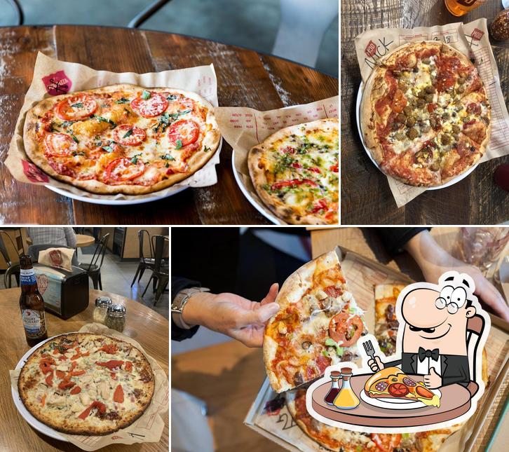 Pick pizza at MOD Pizza