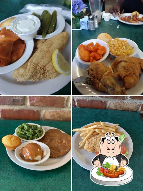 Food at The Four Way Soul Food Restaurant