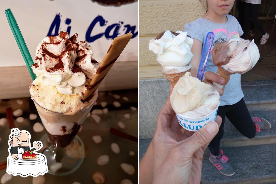 Gelateria Palluda serve un'ampia gamma di dolci