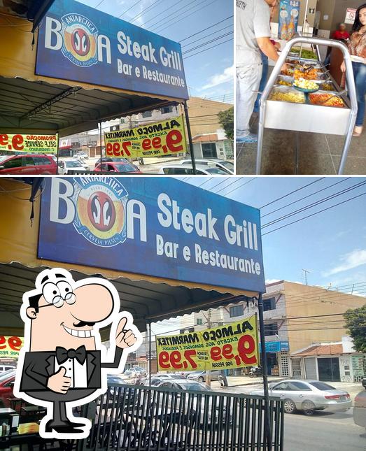 Look at the image of Steak grill