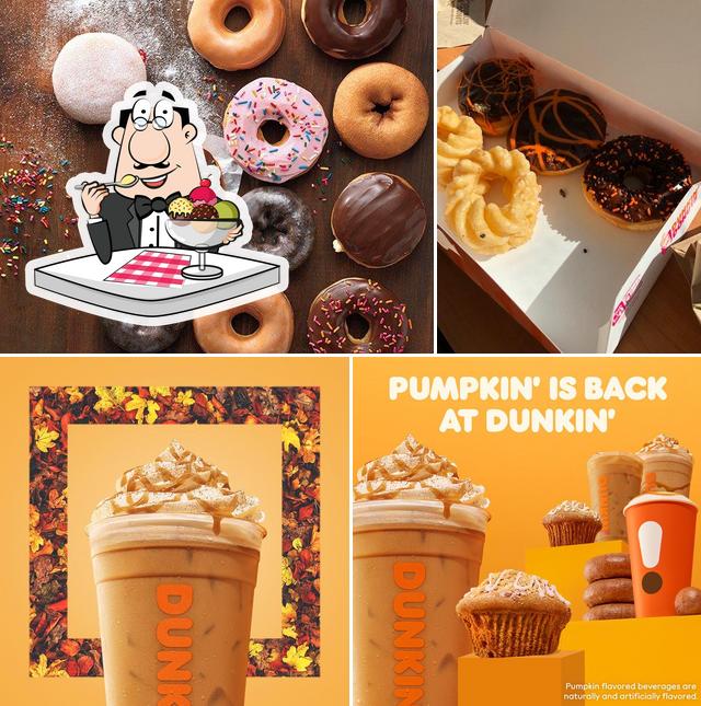 Dunkin' offers a selection of sweet dishes