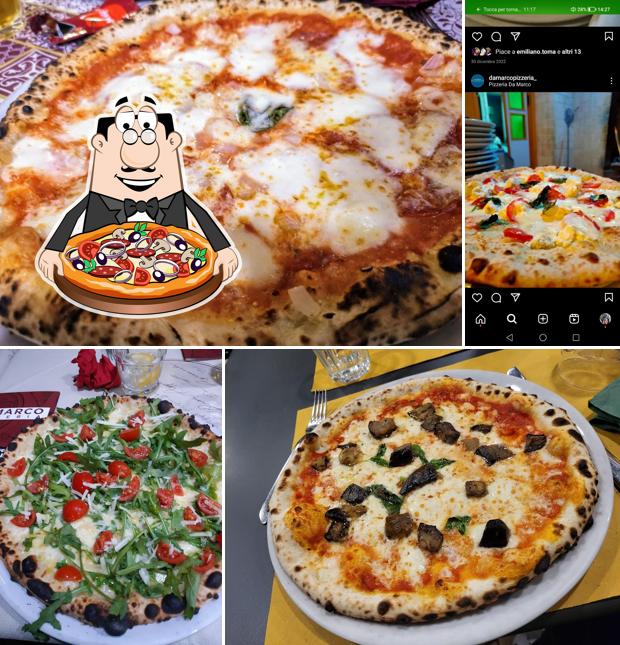 A Pizzeria Da Marco, puoi prenderti una bella pizza