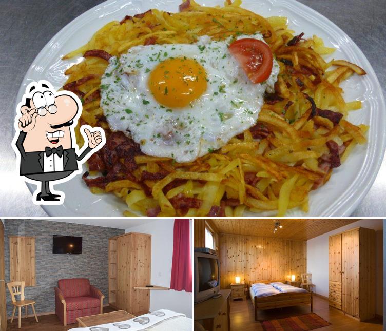 Внутреннее оформление и еда - все это можно увидеть на этом фото из Hotel Aletschhorn