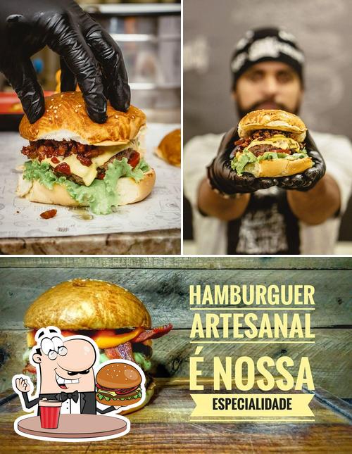 Experimente um hambúrguer no Hamburgueria Cadillac Burguer