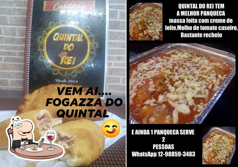 Comida em Quintal do REI. cachorro quente na chapa, hamburguer e panqueca na chapa