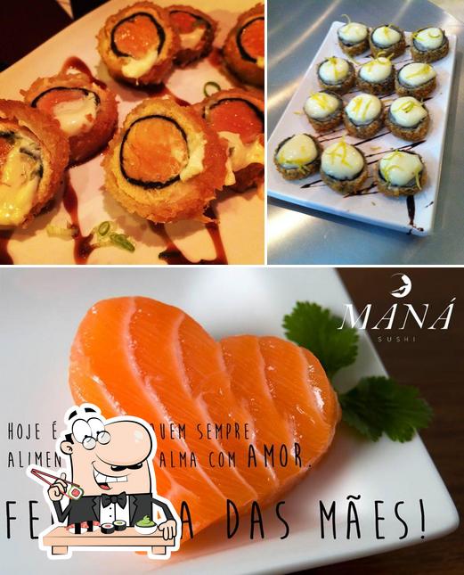 Peça diversas opções de sushi