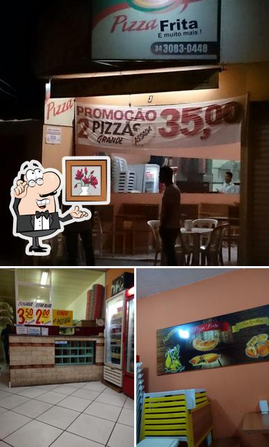 O interior do Pizza Frita