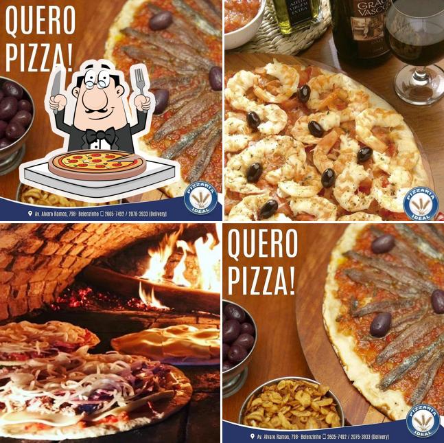 No Bar e Restaurante Pizzaria IDEAL, você pode desfrutar de pizza
