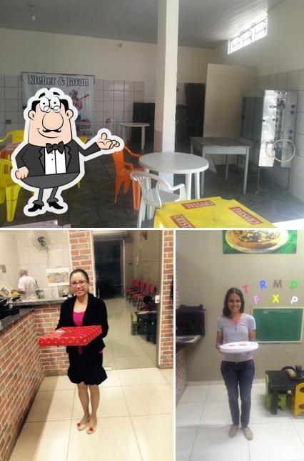 O interior do Dona Ninna Pizzaria