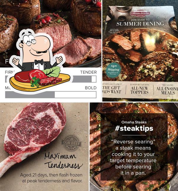 Pick meat dishes at Omaha Steaks