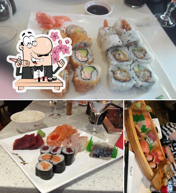 Les sushi sont offerts par Yamada Restaurant